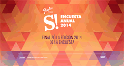 Desktop Screenshot of encuestasi.clarin.com