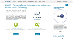 Desktop Screenshot of clarin.eu